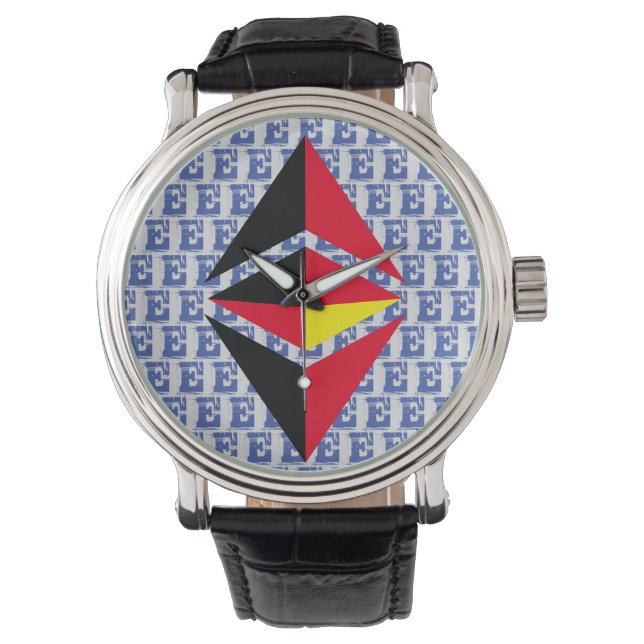 ETHEREUM CLASSIC CRYPTO VALRENCY T-Shirt Armbandsur (Framsida)