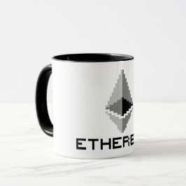 Ethereum ETH 8-Bit Logotyp | Mugg