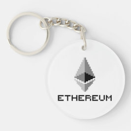 Ethereum ETH 8-Bit Logotyp | Nyckelring