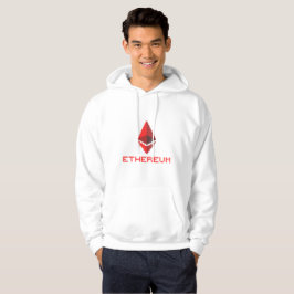 Ethereum ETH 8-Bit Röd Logotyp | Hoodie