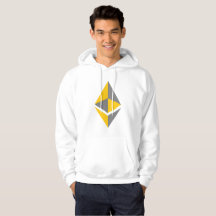Ethereum ETH Grå och Guld Logotyp | Hoodie