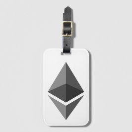 Ethereum ETH-logotyp | Bagagetikett Bagagebricka