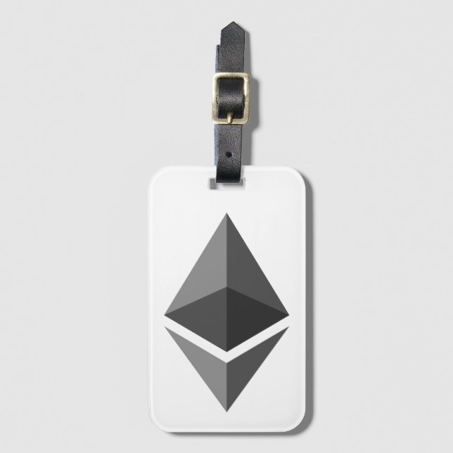 Ethereum ETH-logotyp | Bagagetikett Bagagebricka (Framsida vertikal)