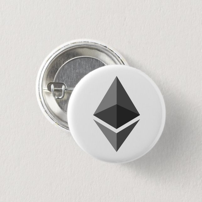 Ethereum ETH-logotyp | Knapp (Framsida & baksida)