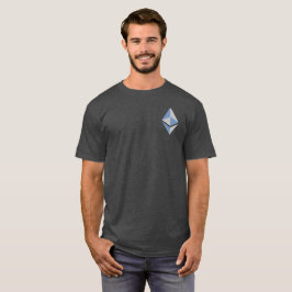 Ethereum ETH skjorta för grå & blåttlogotyp | T Shirt