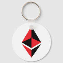 Ethereum ETH Svart & Rött Logotyp | Grundläggande
