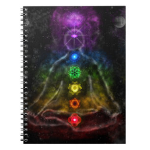 ETHERIC AURA CHAKRA ANTECKNINGSBOK MED SPIRAL