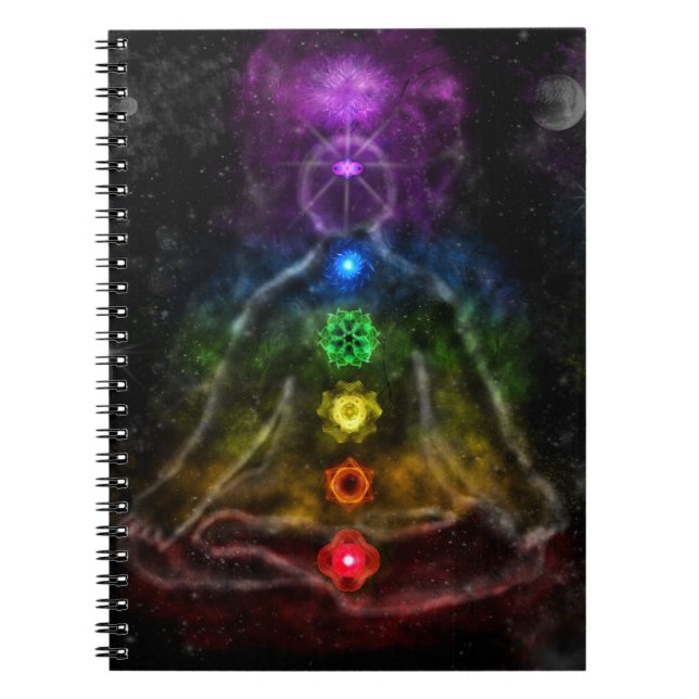 ETHERIC AURA CHAKRA ANTECKNINGSBOK MED SPIRAL (Framsidan)