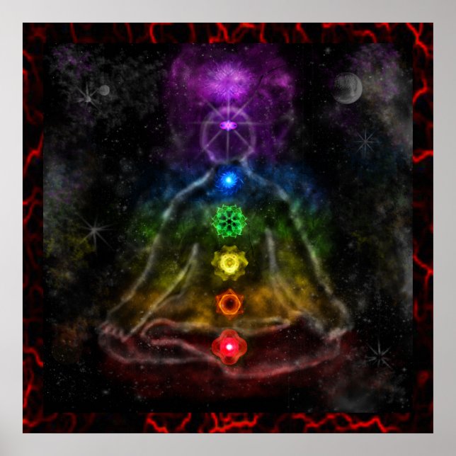 ETHERIC AURA CHAKRA POSTER (Framsidan)