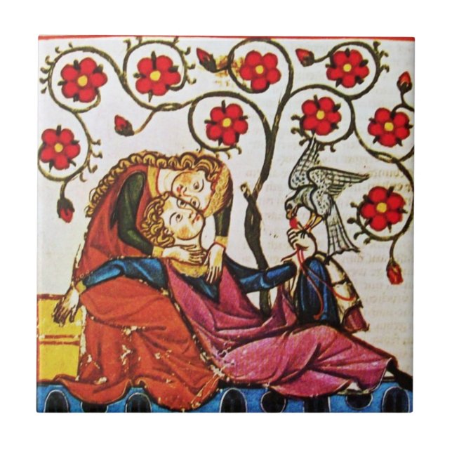 ETHERNAL KÄRLEK ,vit Kakelplatta (Framsidan)