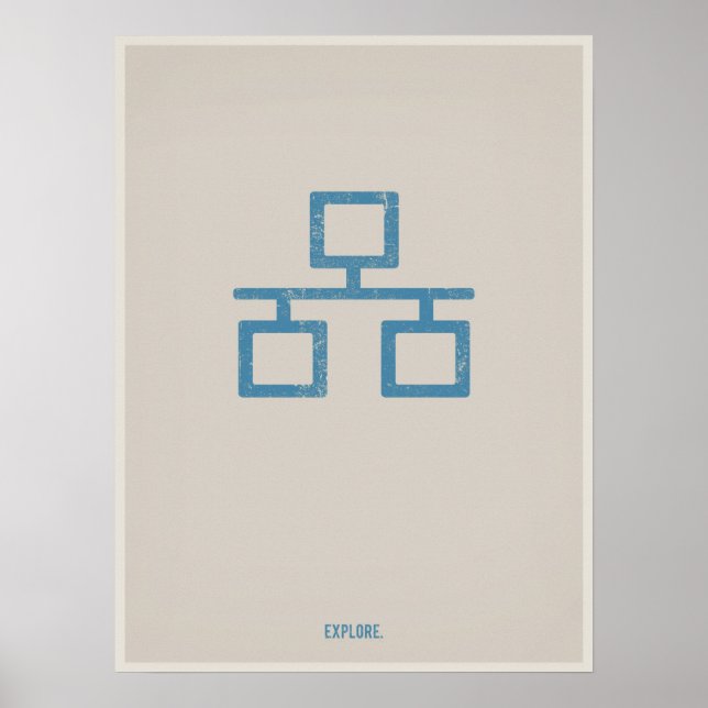 Ethernet-minimalistisk poster (Framsidan)