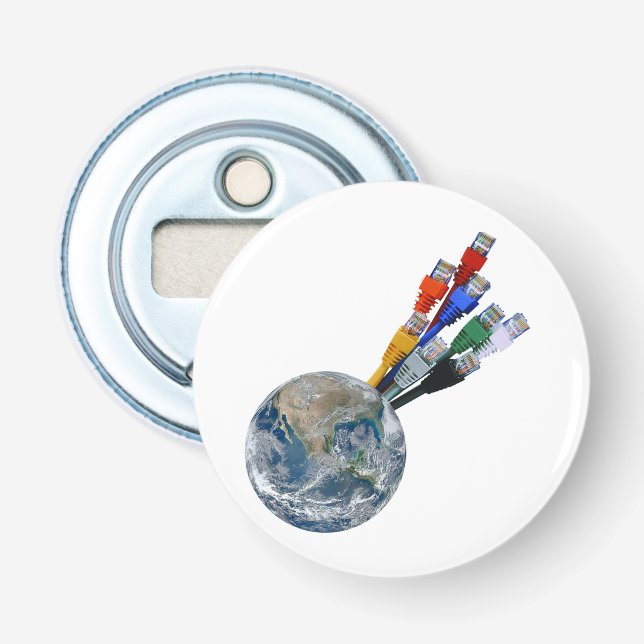 Ethernet-nätverksansluten jord flasköppnare (Framsidan)