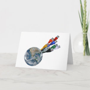 Ethernet-nätverksansluten jord kort