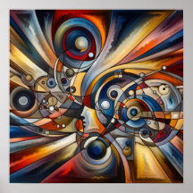 Etherskt skärningspunkt - Abstrakt Art - Surreal