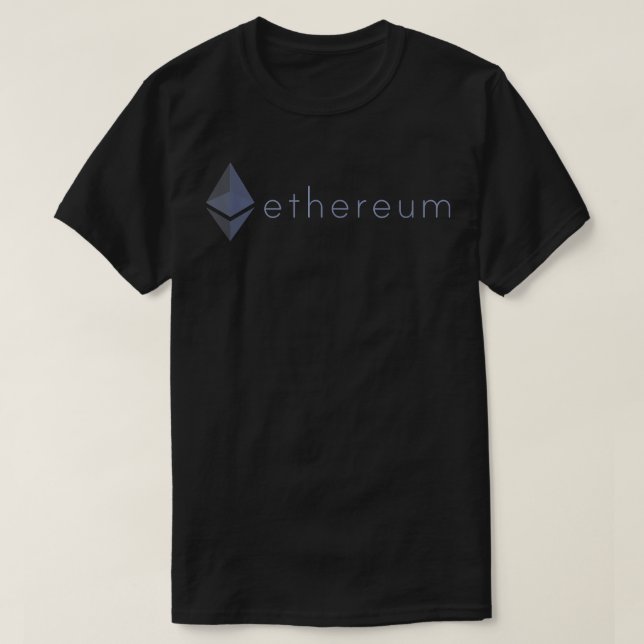 Etherum Coin Crypto ETH Blockchain Cryptocurrency T Shirt (Design framsida)