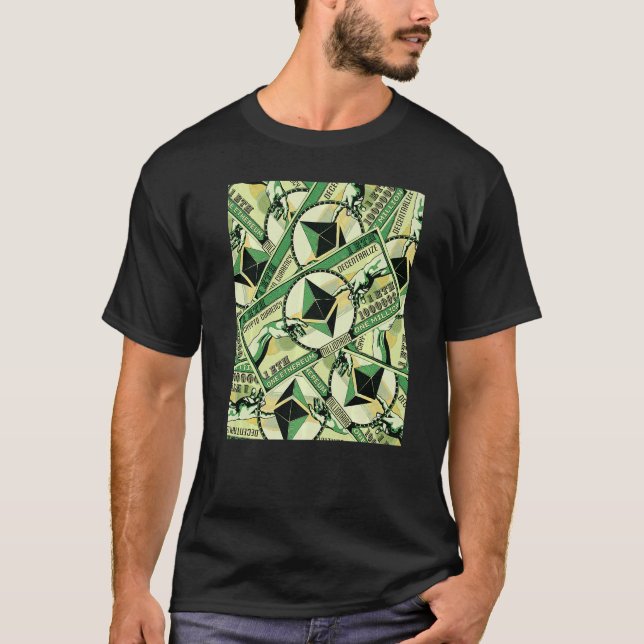 Etherum Crypto ETH Millionaire Graphic T Shirt (Framsida)