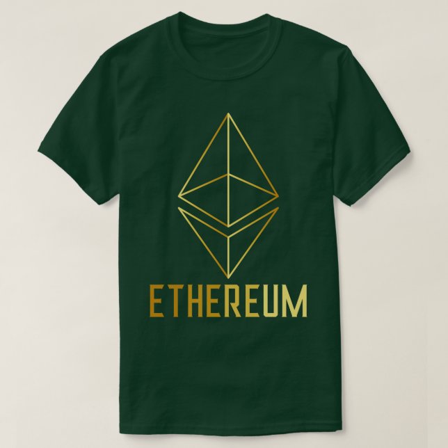Etherum Cryptocurrency ETH Blockchain 1 T Shirt (Design framsida)
