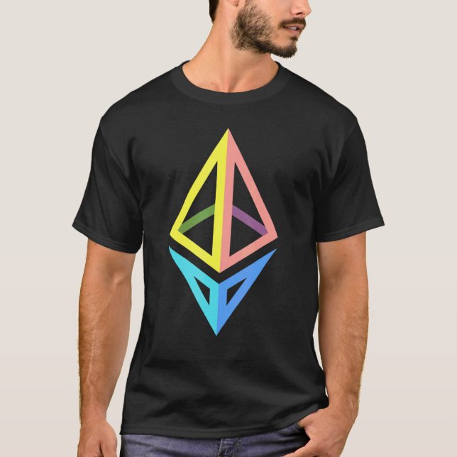 Etherum Eth Diamond T Shirt (Framsida)