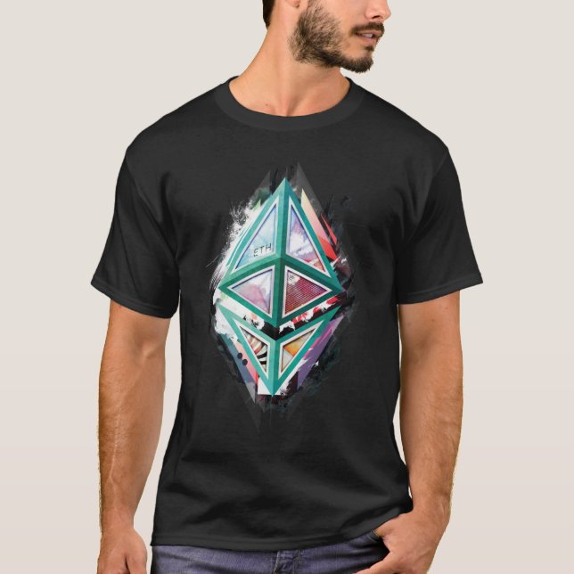 Etherum Logotyp Abstrakt 01 Essential T-Shirt (Framsida)