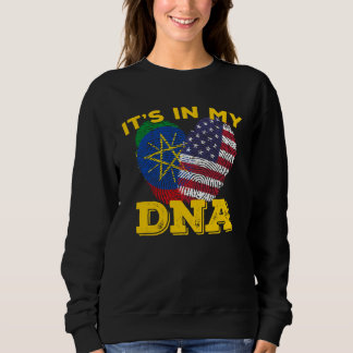 Ethiopia Ethiopians Africa Flag Proud DNA American T Shirt