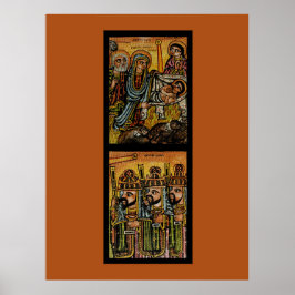 Ethiopian Nativity Icon Poster