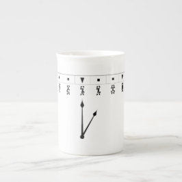 Ethiopian Numeral Clock Benporslin Mugg