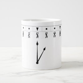 Ethiopian Numeral Clock Jumbo Mugg