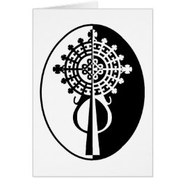 Ethiopian Processional Cross-II Hälsningskort
