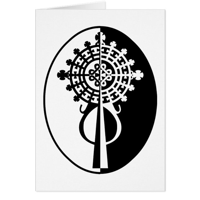 Ethiopian Processional Cross-II Hälsningskort (Framsidan)