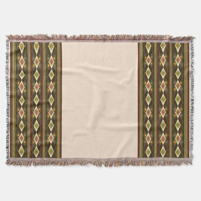 Ethiopian Tebeb Pattern Filt (Framsidan)