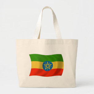Ethiopias flagga shoppingväska jumbo tygkasse