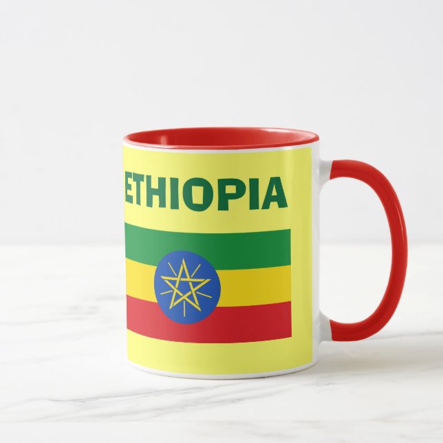 Ethiopiav- ET kodifierar flaggamuggen Mugg (Höger)