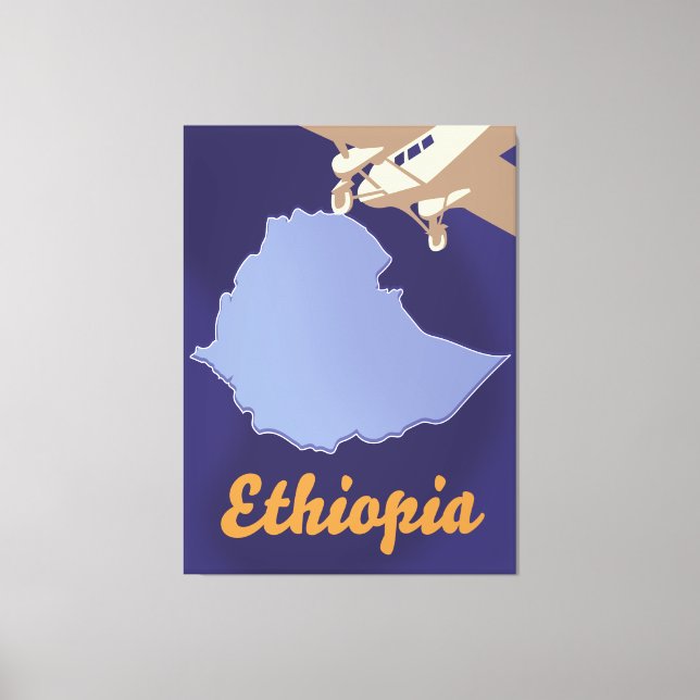 Ethiopien resaffisch canvastryck (Framsida)