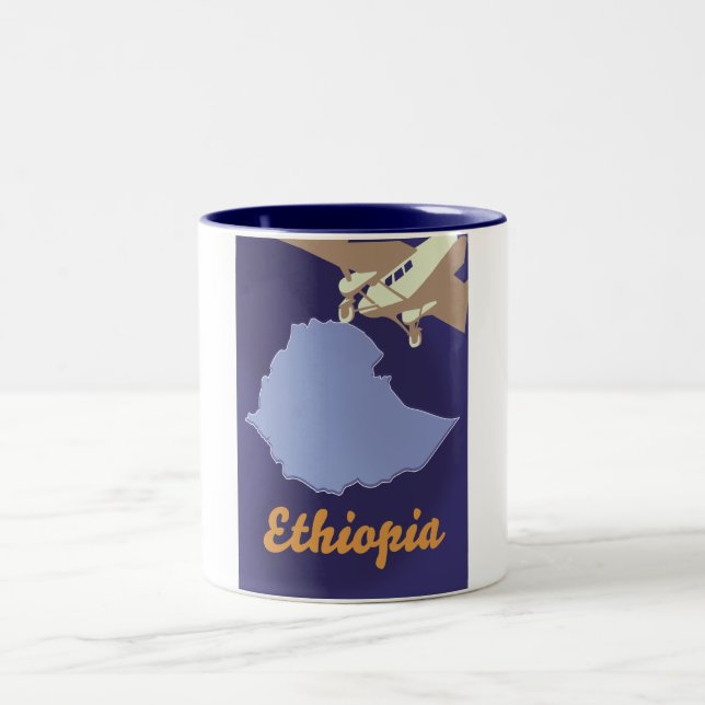 Ethiopien resaffisch Två-Tonad mugg (Center)