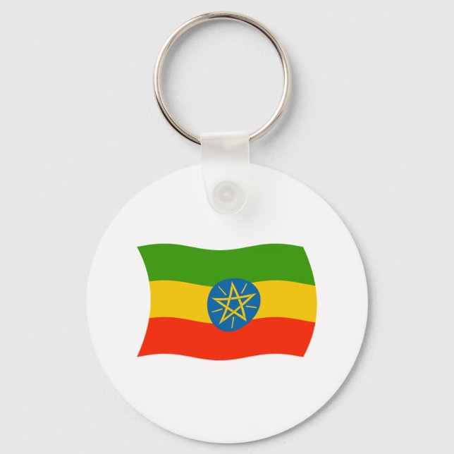 Ethiopiens flagga Nyckelring (Framsida)