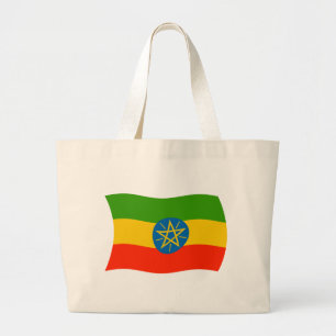Ethiopiens flagga shoppingväska jumbo tygkasse