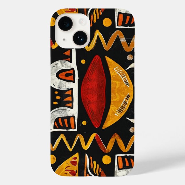 Ethnic African iphone case för 14 iPhone (Baksida)