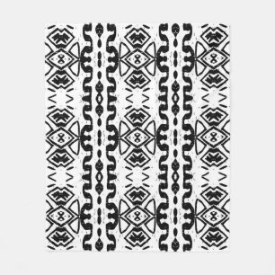 Ethnic Aztec, Vintage Stripe Mönster. Fleecefilt
