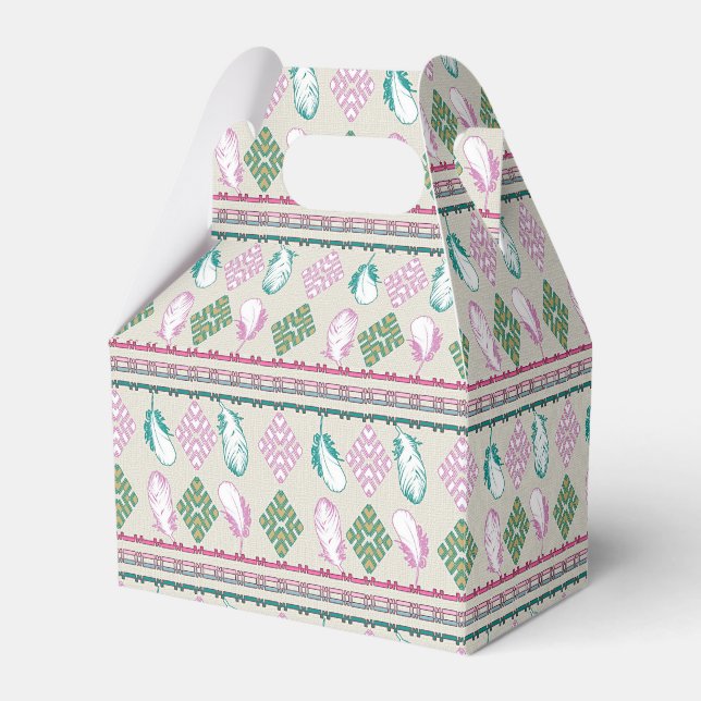 Ethnic Boho Feathers Presentaskar (Framsidan Sidan)