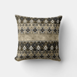 Ethnic Boho Grunge: Colorful Mönster Kudde