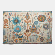 Ethnic Boho Inslag Kitchen Towel