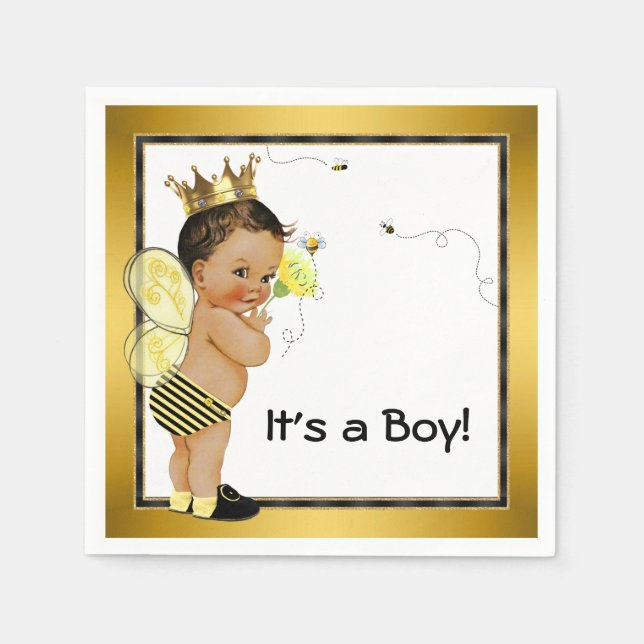 Ethnic Boy Humla Baby Shower Pappersservett (Framsidan)