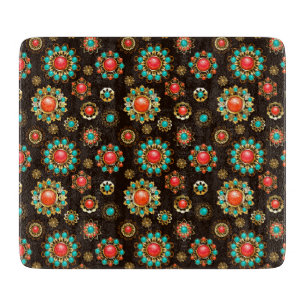 Ethnic Brooches Seamless Mönster