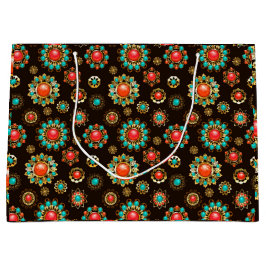 Ethnic Brooches Seamless Mönster