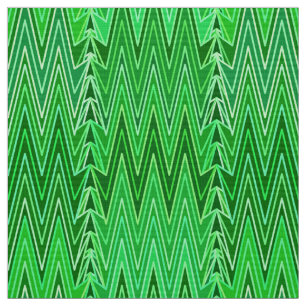 Ethnic Chevron Damask, Emerald and Lime Green Tyg