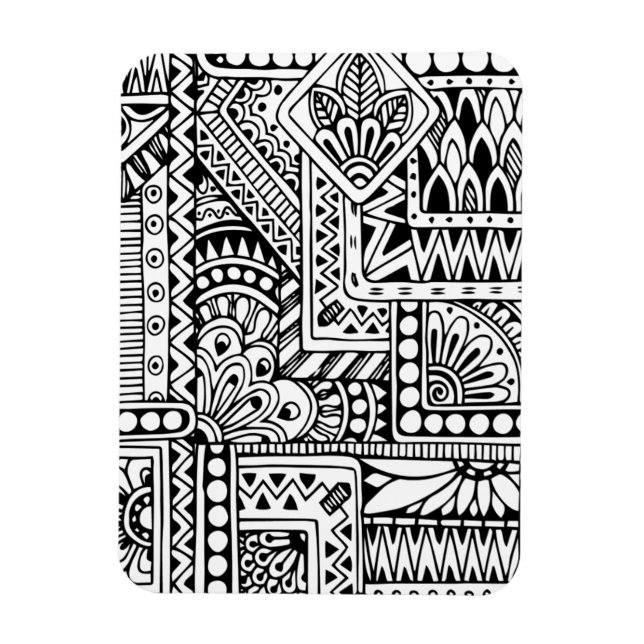 Ethnic Doodle Magnet (Vertikal)