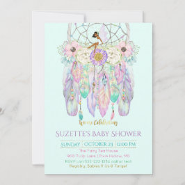 Ethnic Fairy Dream Catcher Boho any Färg Papper Inbjudningar