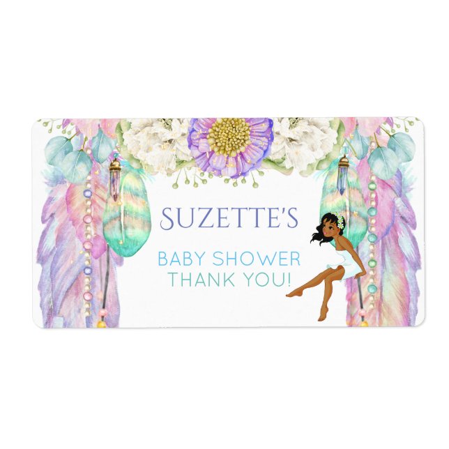 Ethnic Fairy Dream Catcher Favor Gift Tack Fraktsedel (Framsidan)