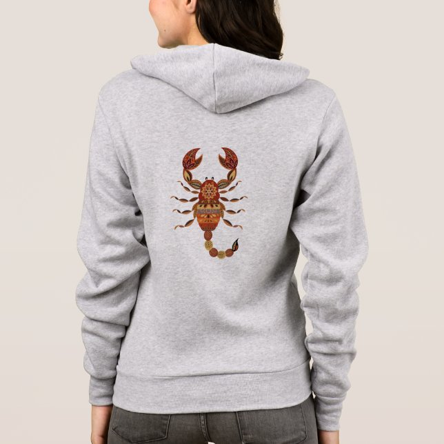 Ethnic Floral Scorpion T Shirt (Baksida)