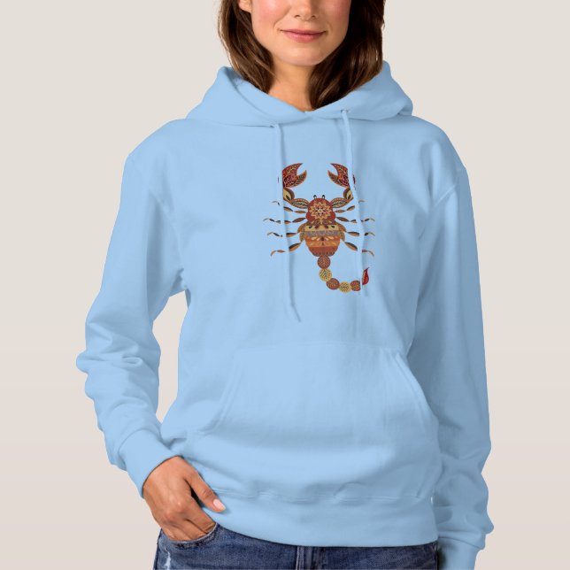 Ethnic Floral Scorpion T Shirt (Framsida)